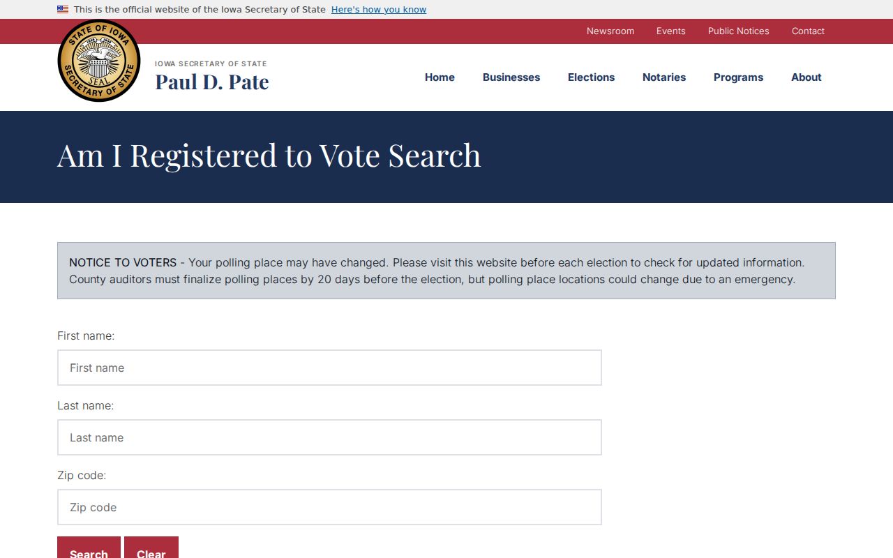 Bettendorf residents directory Iowa voter registration lookup
