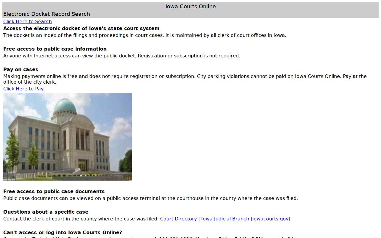 Bettendorf residents directory Iowa Courts Online search